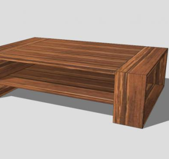 经典中式红木茶几SU模型下载_sketchup草图大师SKP模型