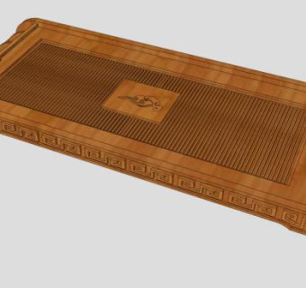 中式古典红木茶具SU模型下载_sketchup草图大师SKP模型