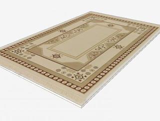 古典风格地毯设计SU模型下载_sketchup草图大师SKP模型