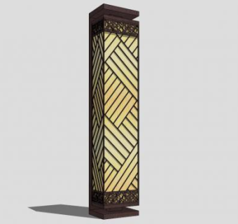 新中式景观灯具SU模型下载_sketchup草图大师SKP模型