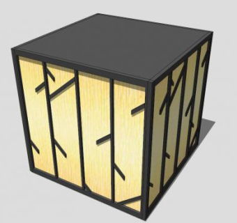 中式古典景观灯具sketchup模型下载_sketchup草图大师SKP模型