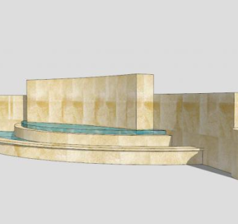 新中式设计景墙sketchup模型下载_sketchup草图大师SKP模型