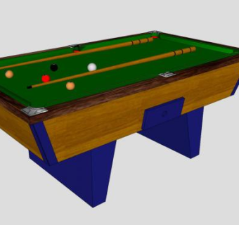 台球杆桌球SU模型下载_sketchup草图大师SKP模型