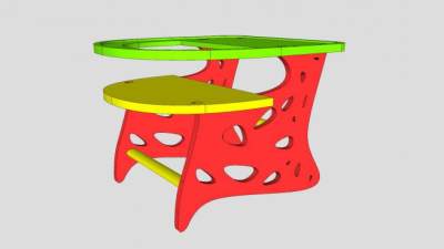 儿童座椅坐凳SU模型下载_sketchup草图大师SKP模型