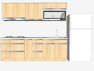 现代厨房橱柜系列SU模型下载_sketchup草图大师SKP模型