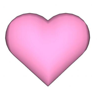 爱心红桃SU模型下载_sketchup草图大师SKP模型