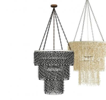 现代风装饰吊灯SU模型下载_sketchup草图大师SKP模型