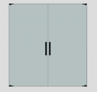 玻璃门淋浴隔断推拉门SU模型下载_sketchup草图大师SKP模型