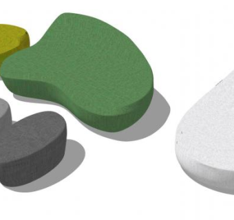 创意小沙发座椅SU模型下载_sketchup草图大师SKP模型