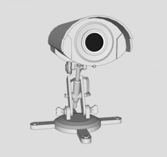 监控摄像头SU模型下载_sketchup草图大师SKP模型