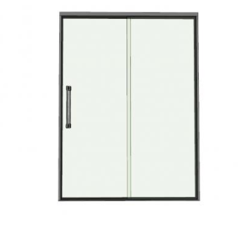 玻璃淋浴隔断SU模型下载_sketchup草图大师SKP模型