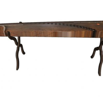 乐器古筝SU模型下载_sketchup草图大师SKP模型