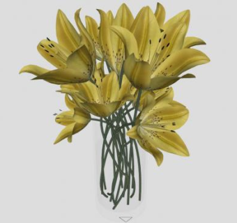 室内陈设品摆件玻璃花瓶SU模型下载_sketchup草图大师SKP模型