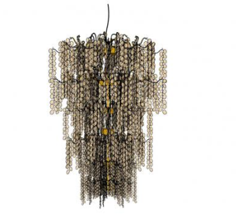 欧现吊坠装饰吊灯SU模型下载_sketchup草图大师SKP模型