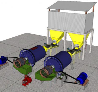 球磨机械SU模型_su模型下载 草图大师模型_SKP模型