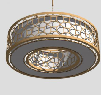 中式吊灯SU模型下载_sketchup草图大师SKP模型