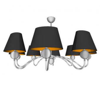 简约现代小吊灯灯具SU模型下载_sketchup草图大师SKP模型