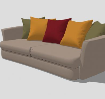 简约小沙发家具SU模型下载_sketchup草图大师SKP模型