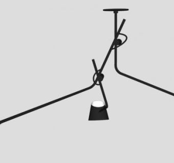 工业风艺术吊灯装饰吊灯SU模型下载_sketchup草图大师SKP模型