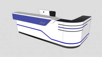 前台柜台SU模型下载_sketchup草图大师SKP模型