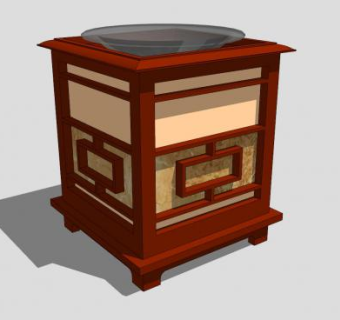 中式灯具SU模型下载_sketchup草图大师SKP模型