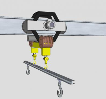 机械重型电动葫芦SU模型_su模型下载 草图大师模型_SKP模型