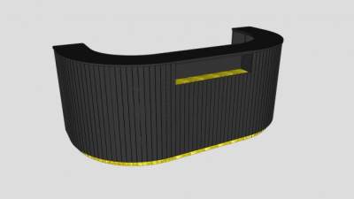 前台柜台桌SU模型下载_sketchup草图大师SKP模型