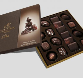 一盒巧克力SU模型下载_sketchup草图大师SKP模型