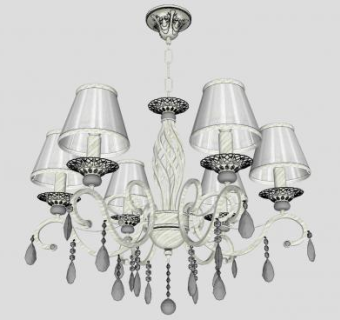 欧式豪华的吊灯灯具SU模型下载_sketchup草图大师SKP模型