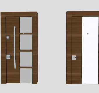 室内门办公室门SU模型下载_sketchup草图大师SKP模型