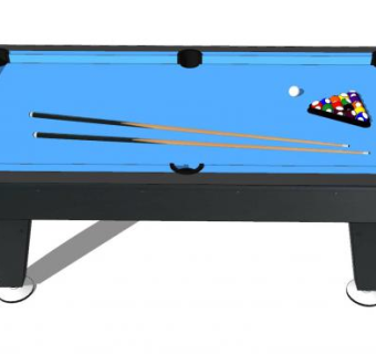 台球桌球球杆SU模型下载_sketchup草图大师SKP模型