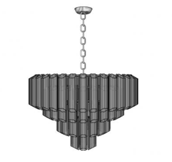 简易铁链小吊灯SU模型下载_sketchup草图大师SKP模型