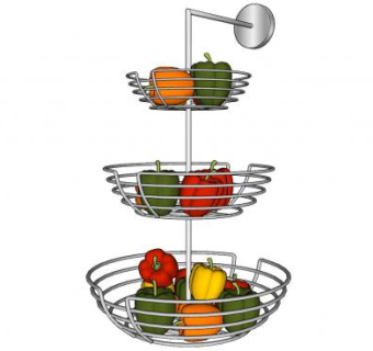 厨房辣椒水果架SU模型下载_sketchup草图大师SKP模型