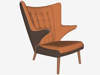 懒人椅家具<em>软包</em>椅SU模型下载_sketchup草图大师SKP模型