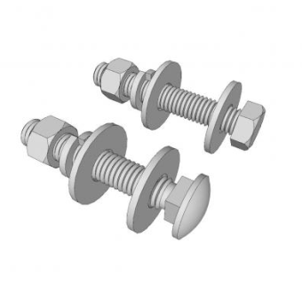 螺栓与螺帽SU模型下载_sketchup草图大师SKP模型