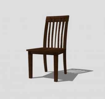 中式单人椅SU模型下载_sketchup草图大师SKP模型