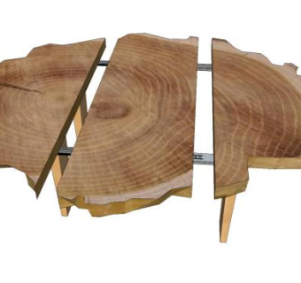 可以伸缩的餐桌SU模型下载_sketchup草图大师SKP模型