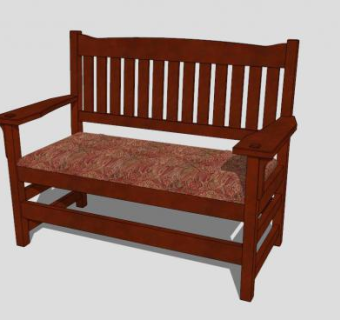 中式仿古红木沙发SU模型下载_sketchup草图大师SKP模型