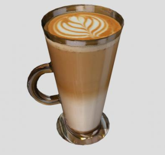 玻璃杯和咖啡SU模型下载_sketchup草图大师SKP模型