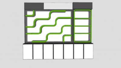 商品展示柜SU模型下载_sketchup草图大师SKP模型