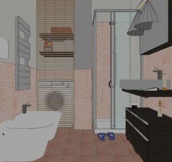 家庭卫生间SU模型下载_sketchup草图大师SKP模型