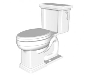 卫生间的马桶SU模型下载_sketchup草图大师SKP模型