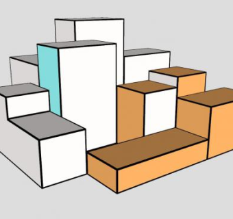 服装店的展示柜立柜SU模型下载_sketchup草图大师SKP模型