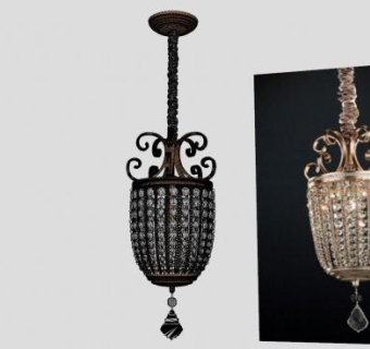 欧式精品小吊灯SU模型下载_sketchup草图大师SKP模型