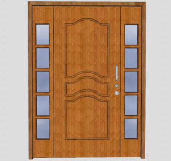 室内门木门SU模型下载_sketchup草图大师SKP模型