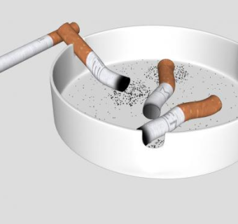 烟灰缸SU模型下载_sketchup草图大师SKP模型