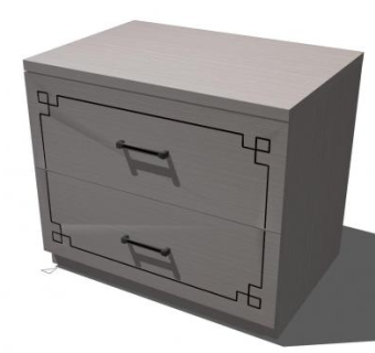 中式床头柜sketchup模型下载_sketchup草图大师SKP模型