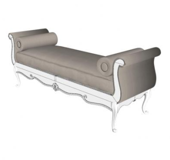 欧式躺沙发SU模型下载_sketchup草图大师SKP模型