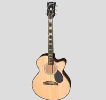 多年练习的木吉他SU模型下载_sketchup草图大师SKP模型