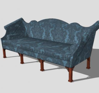 欧式不同风格沙发SU模型下载_sketchup草图大师SKP模型